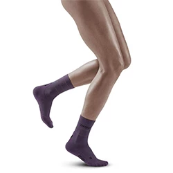 Socks Reflective Tall Compression MID purple women's