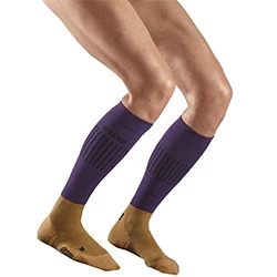 Smučarske kompresijske nogavice Ski Ultralight purple/brown ženske