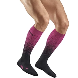 Ski compression socks Ski Snowfall black/purple women's