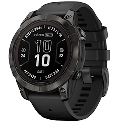 GPS watch Fenix 7 Pro Sapphire Solar carbon grey DLC black