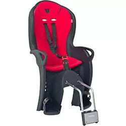 Baby bike seat Kiss black/red
