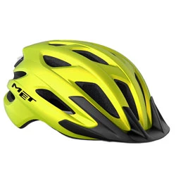 Helmet Crossover lime yellow metallic matt