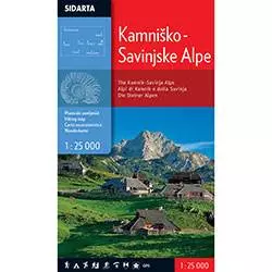 Mappa delle alpi Kamnik-Savinja