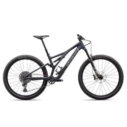 Test mountain bike Stumpjumper FSR Comp Carbon S4 2024 satin dark navy/dove grey
