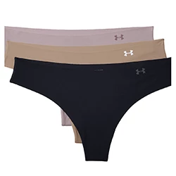 Underpants Thong 3pack black/beige women's