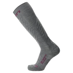 Smučarske nogavice Comfort Fit grey/purple ženske