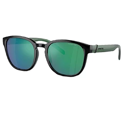 Sunglasses Barranco black/green mirror