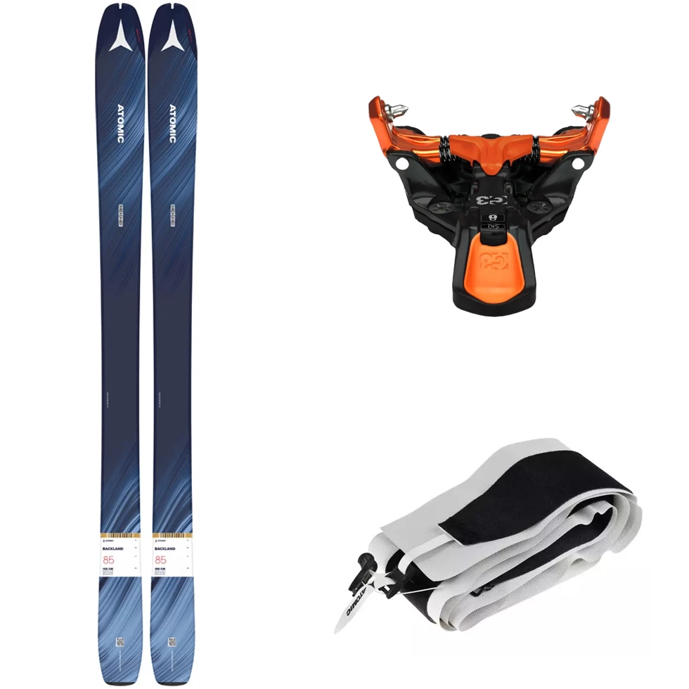 Set sci test Backland 85 158 cm 2023 donna + pelli + attacchi G3 Ion 10 100