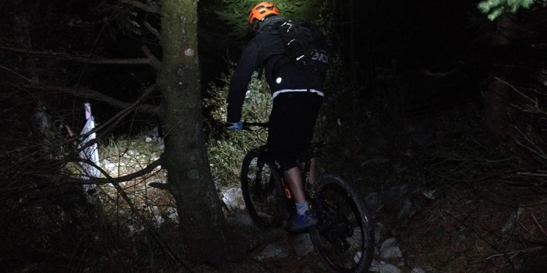 Nočno gorsko kolesarjenje aka lučkanje