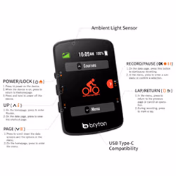 Kolesarski računalnik Bryton Rider 550 E