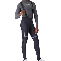 Termo hlače z naramnicami Polare 4 black