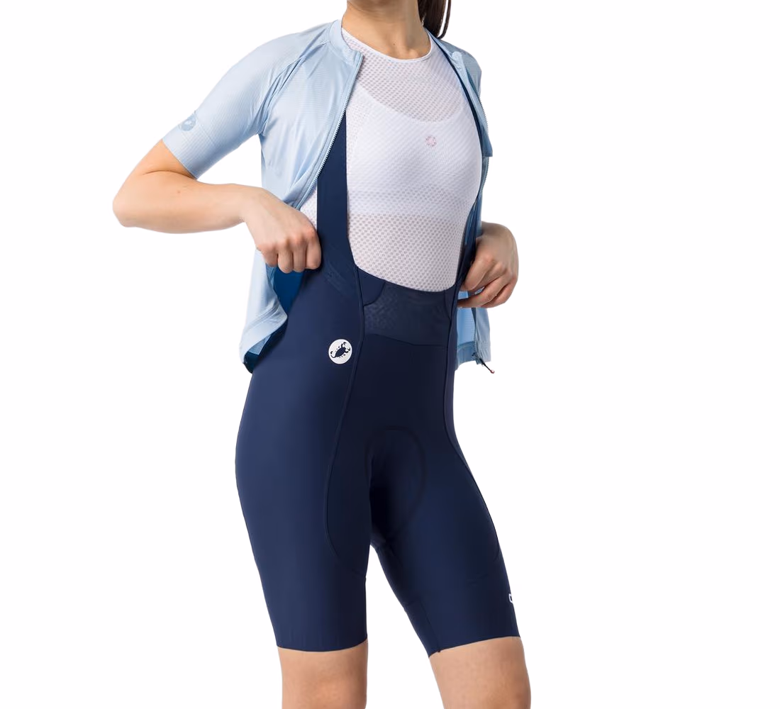 Ženske kolesarske hlače z naramnicami Castelli Espresso 2