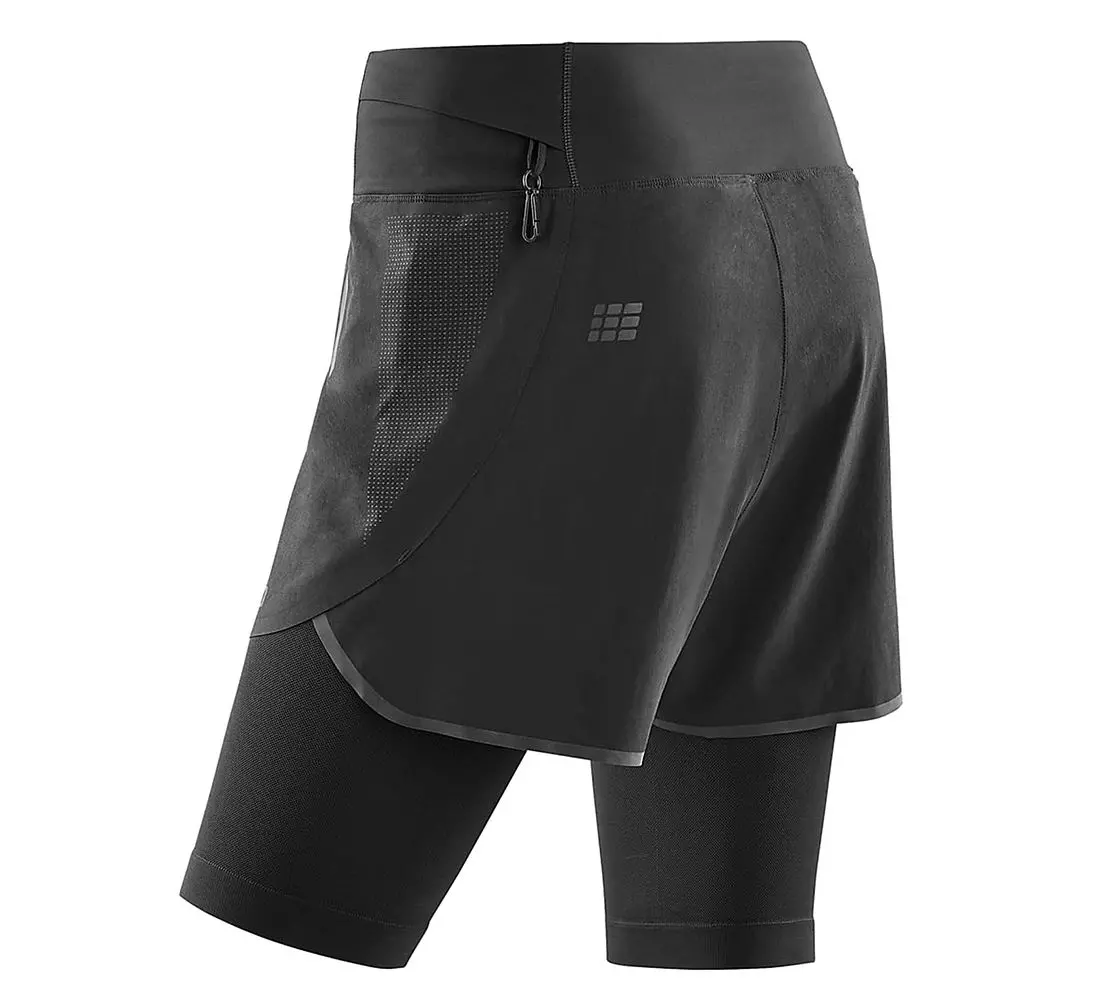 Kratke hlače CEP 2in1 3.0 Compression black ženske