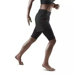 Kratke hlače CEP 2in1 3.0 Compression black ženske