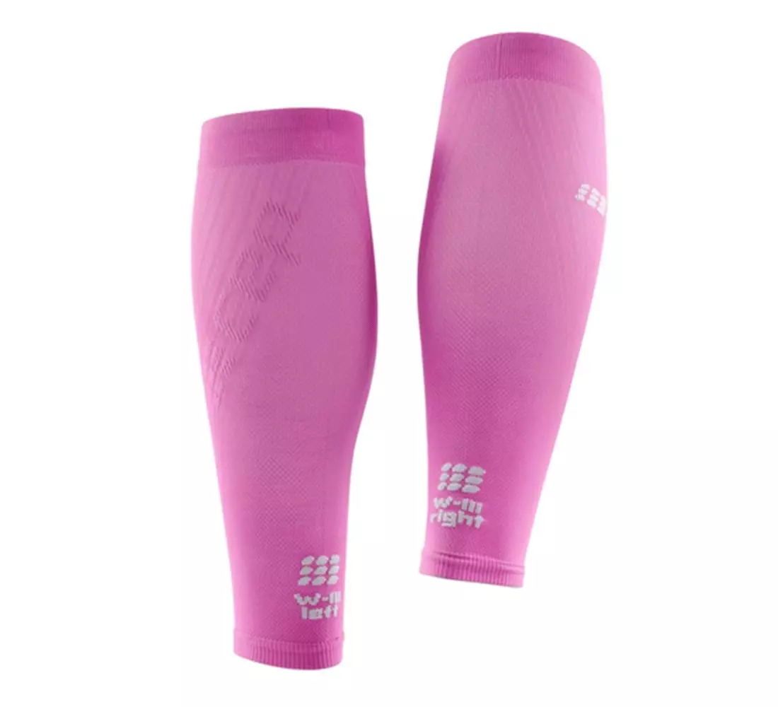 CEP Reflective Compression Calf Sleeves - Pink