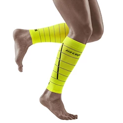 Compression calf sleeves Reflective Compression neon yellow/silver