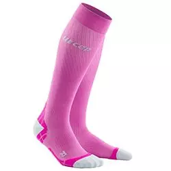 Compression socks Ultralight pink/dark red women's