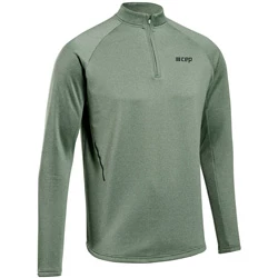 Tricou Cold Weather Zip LS green