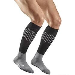 Ski compression socks Ski Ultralight black/grey