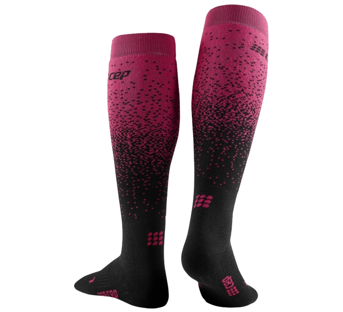 Women compression ski socks CEP Ski Snowfall
