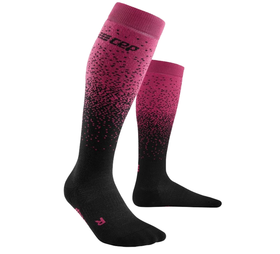 Women compression ski socks CEP Ski Snowfall