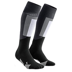 Ski compression socks Thermo Compression black/grey