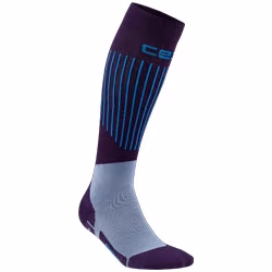 Calze a compressione Ski Ultralight dark purple/blue donna