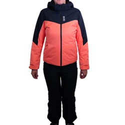 Skijaški komplet jakna+hlače MB 3139 + 3219 2024 black/pink apricot dječji