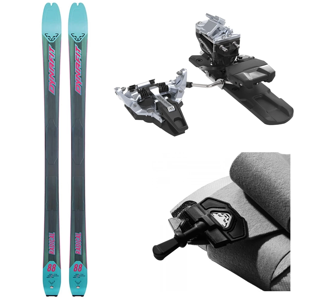 Testni ski set Dynafit Radical 88 + kože + vezovi ženski