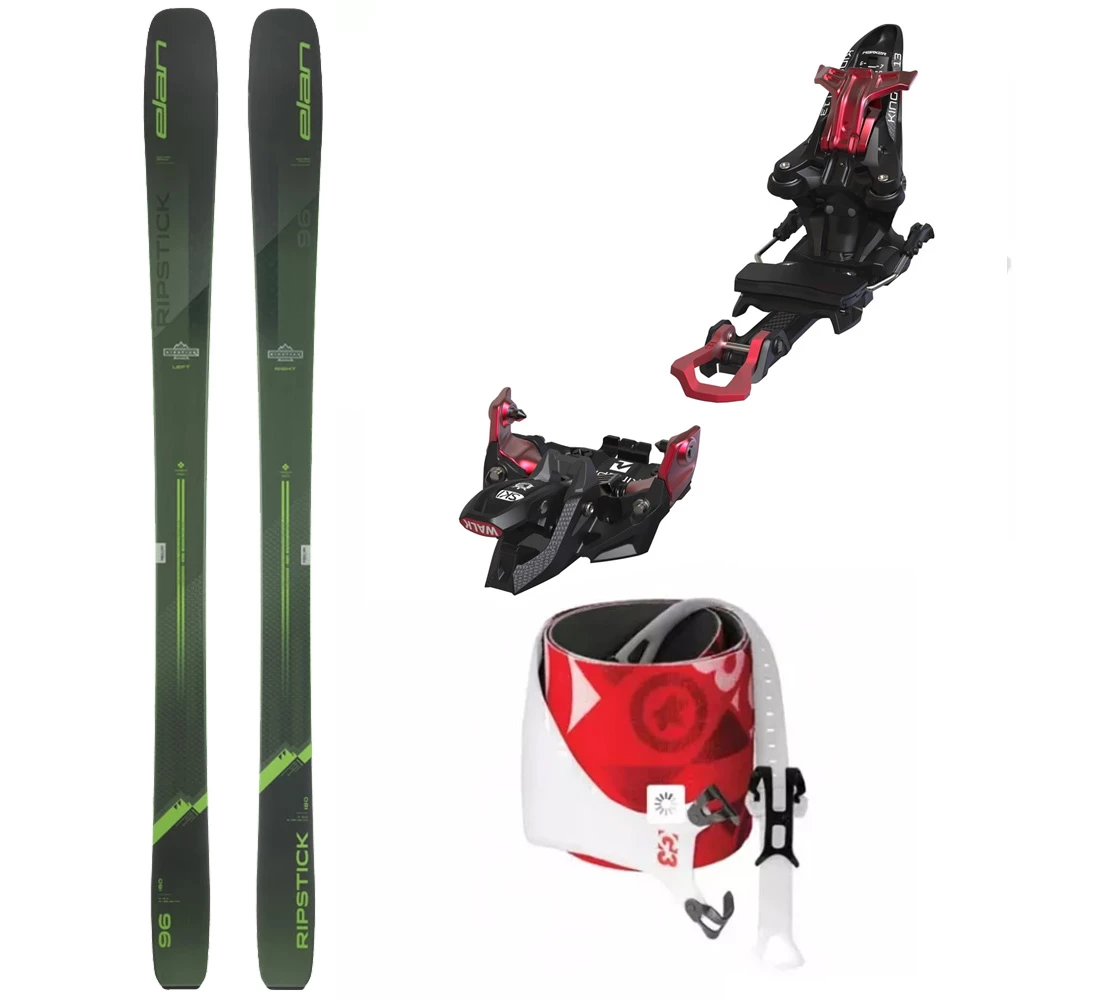 Skis set Ripstick 96 + bindings Marker Kingpin 13 + skins G3