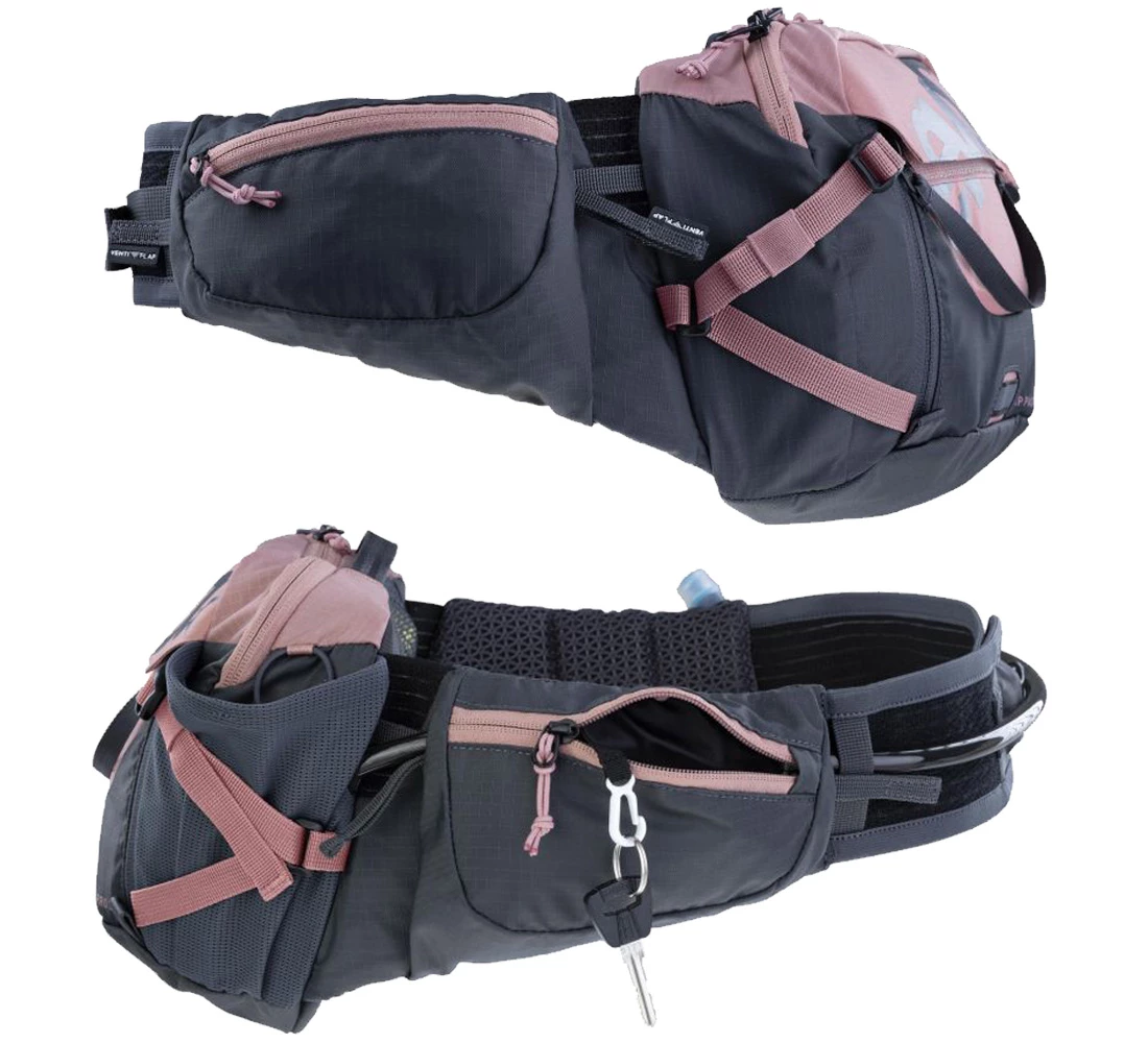 Borseta Hip Pack Pro 3L dusty pink/carbon grey
