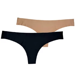 Underpants Seamless 2-pack core/black women's