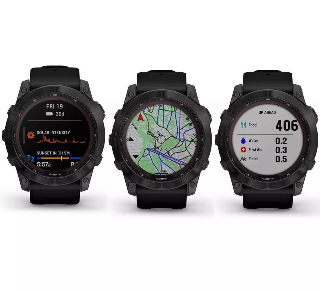 Garmin fenix 7X Sapphire Solar (Black DLC Titanium) Rugged GPS Outdoor  Watch