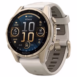 GPS Ura Fenix 8 43mm AMOLED Sapphire soft gold/fog grey/dark sandstone