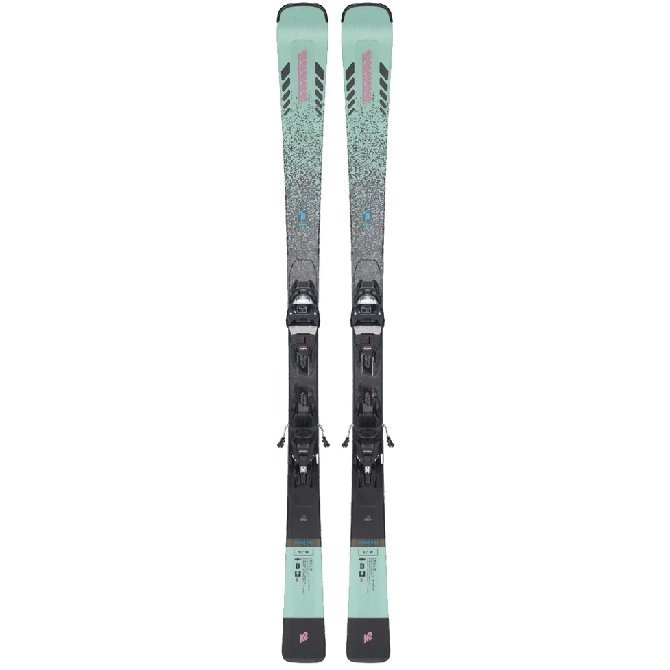Test ski set Disruption SC 2023 153cm + bindings ER3 10 Compact Quikclick women's