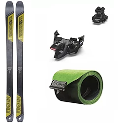 Test ski set Wayback 84 160cm 2023 + skins + bindings Marker Alpinist 10 90mm