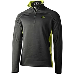 Puli Half Neck Zip Shirt 0662 anthracite/lime