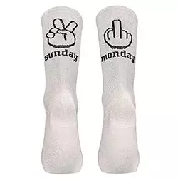 Socks Sunday-Monday NEW white