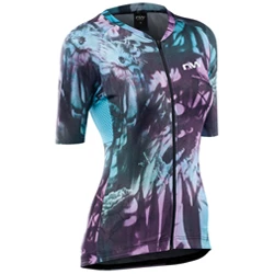 Jersey Blade Flower Camo SS black/turquoise women's