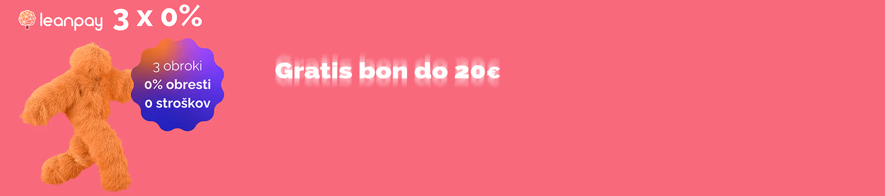 Pridobi bon do 20€ z Leanpayem
