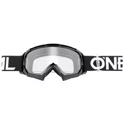 Goggles B10 Solid black/white clear youth