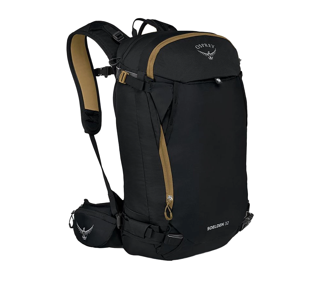 Skiing backpack Osprey Soelden 42 black