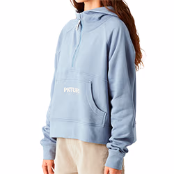 Hoodie Quenda Zip stonewash women