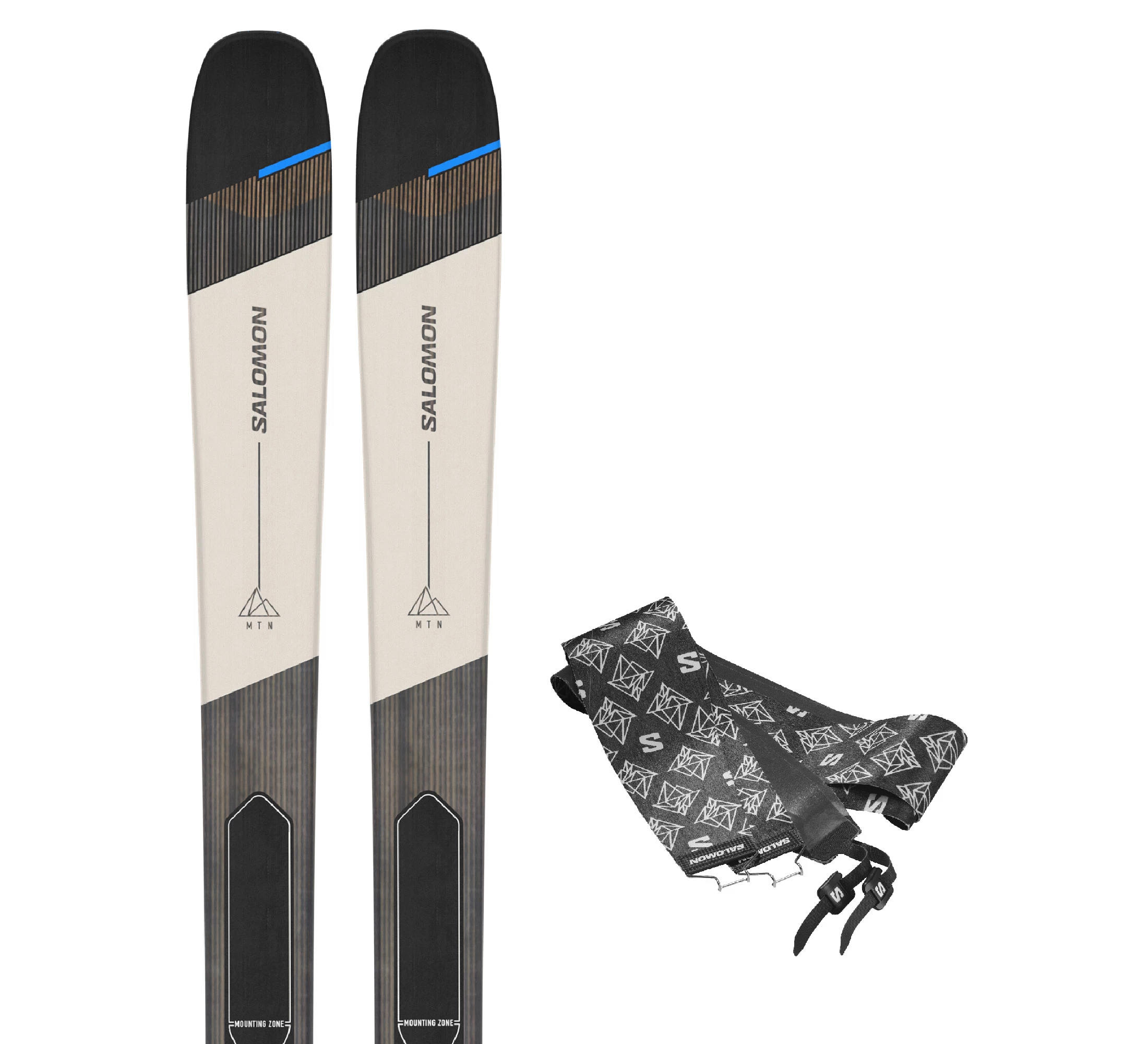 Turing skis Salomon MTN Carbon 96 + skins
