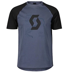 T-Shirt Icon Raglan SS metal blue/black