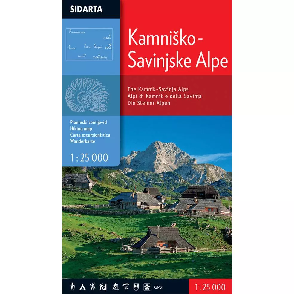 Sidarta Map of The Kamnik-Savinja Alps