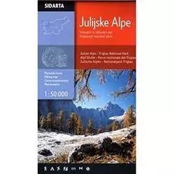 Map of Julian Alps: East and West part, Triglav national park