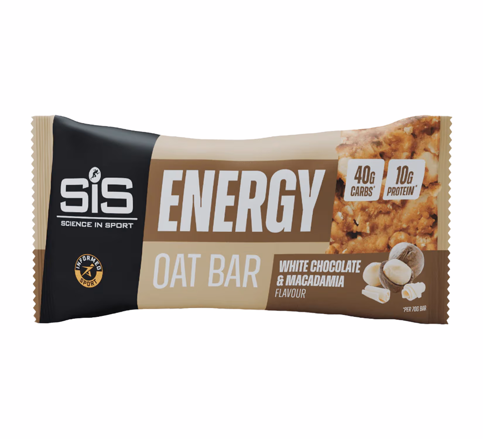 Energijska pločica Go Energy Oat Bar 70g bela čokolada makadamija