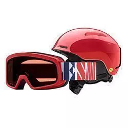 Helmet set Glide JR + goggles Rascal lava kid's
