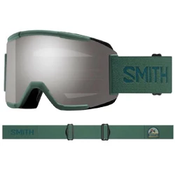 Goggles Squad 2024 alpine green vista/sun platinum mirror + gratis leča